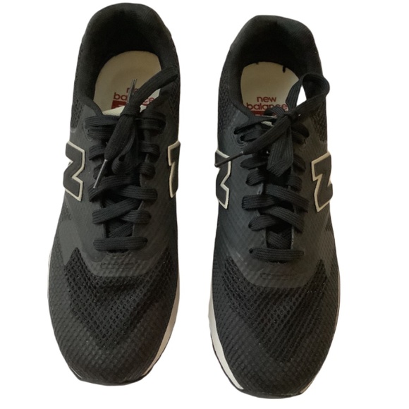 NWOB NEW BALANCE 999 Re-engineered Black Sneakers (Mens 8/ Womens 9.5 - 10) - Picture 2 of 7